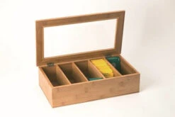 GUSTAVE Théière Carafe En Verre Borosilicate Bouchon Bois 1.5 L OGO